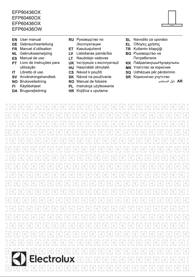 Page 1 de la notice Manuel utilisateur Electrolux EFP60436OW