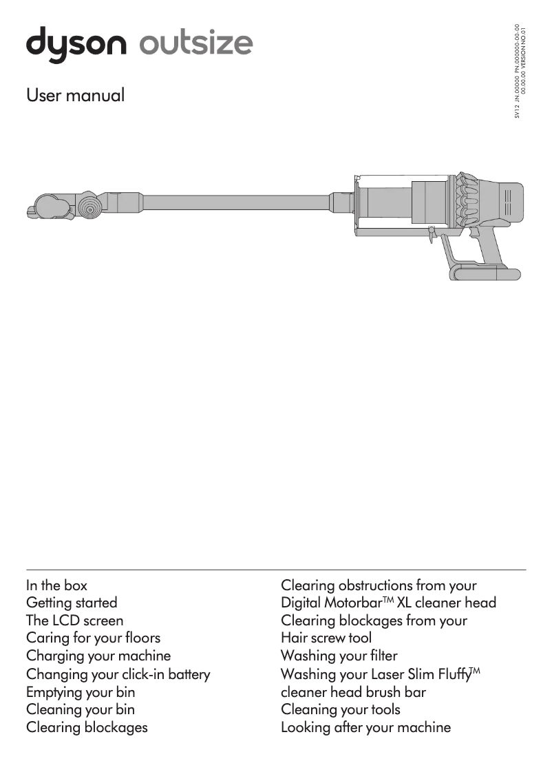 Page n°1 - Manuel utilisateur Dyson Outsize Absolute Extra
