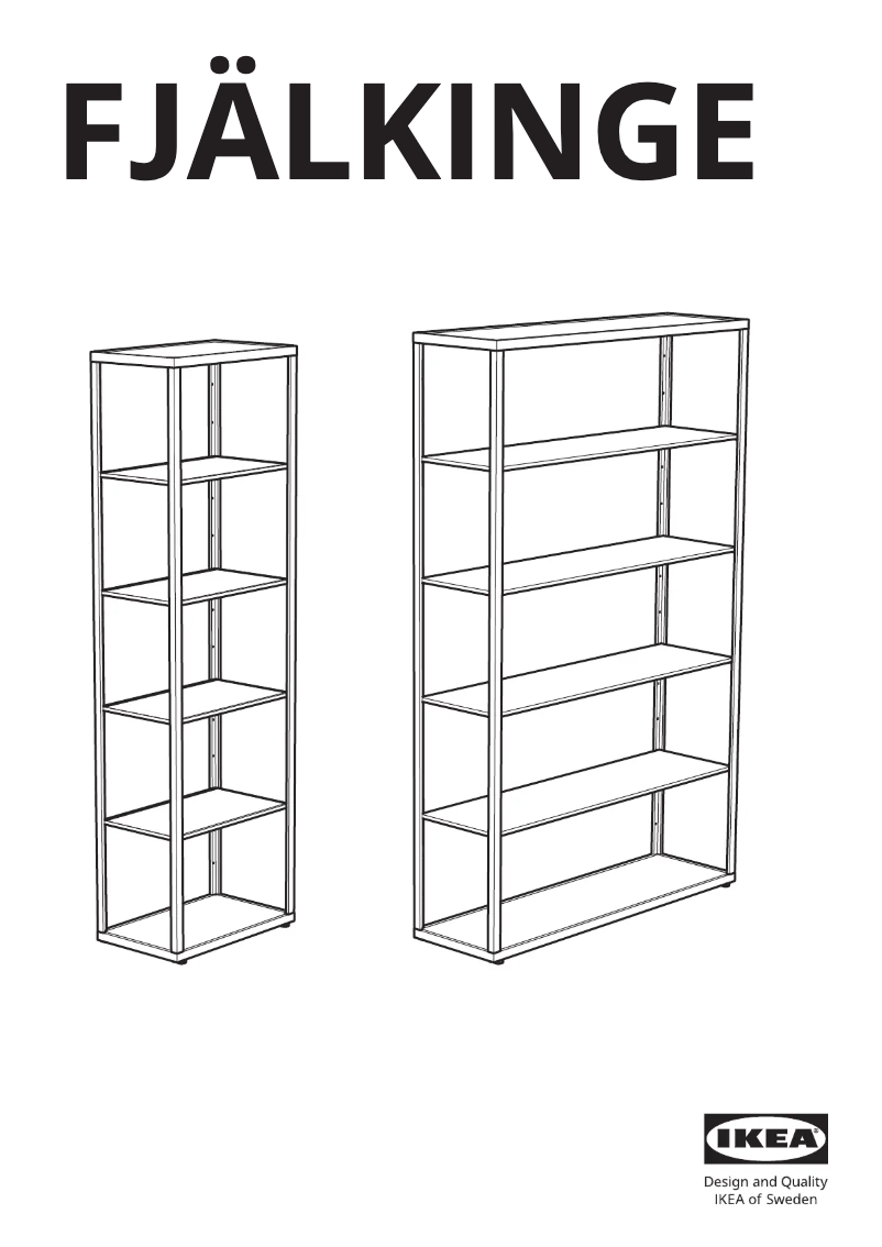 Imagen de la primera página del manual del dispositivo FJÄLKINGE 702.216.87