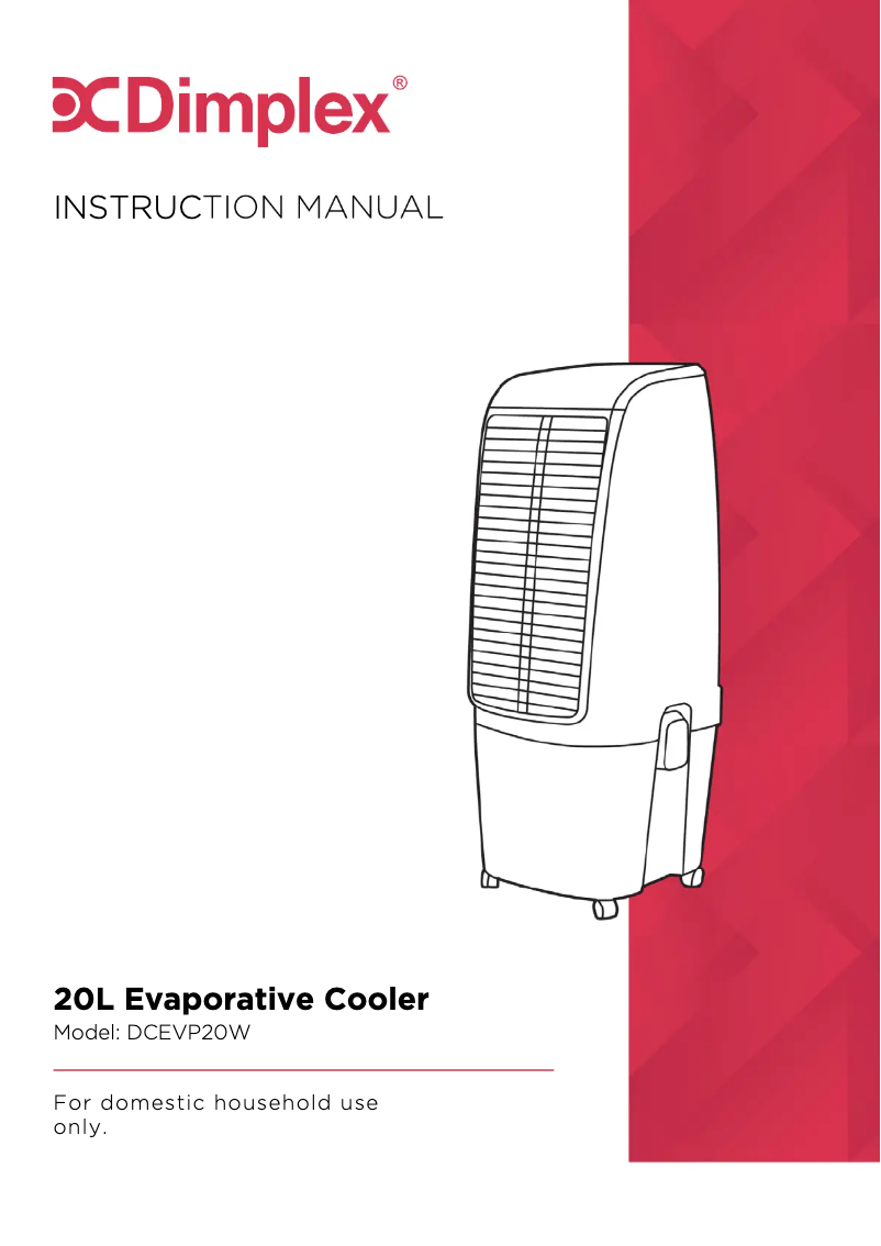 Page 1 de la notice Manuel utilisateur Dimplex DCEVP20W