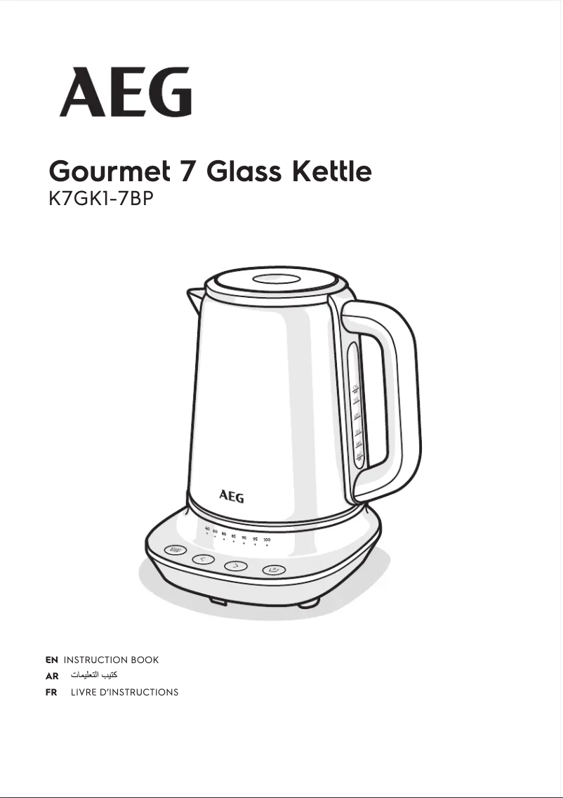 Page n°1 - Manuel utilisateur AEG Gourmet 7 K7GK1-7BP