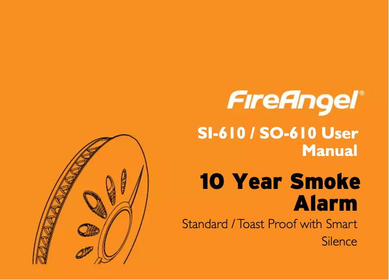 Page n°1 - Manuel utilisateur FireAngel SI-610