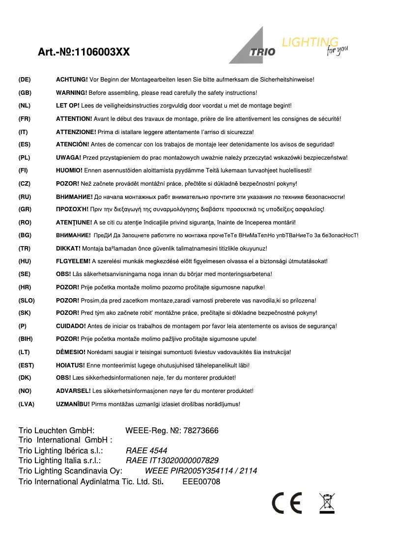 Image de la première page du manuel de l'appareil Cortez 110600378