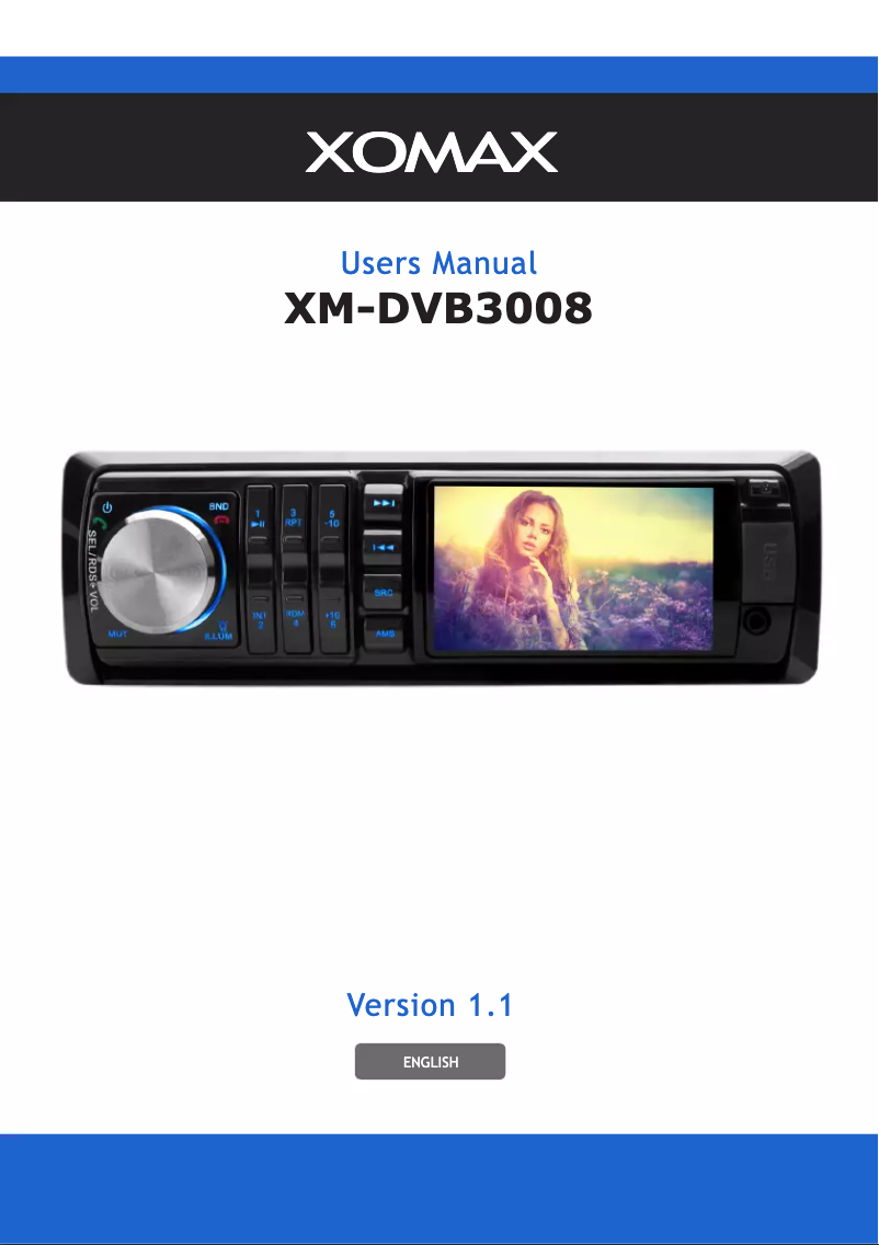 Image de la première page du manuel de l'appareil XM-DVB3008