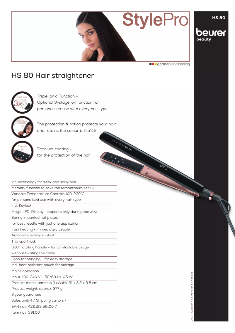 Image de la première page du manuel de l'appareil HS 80