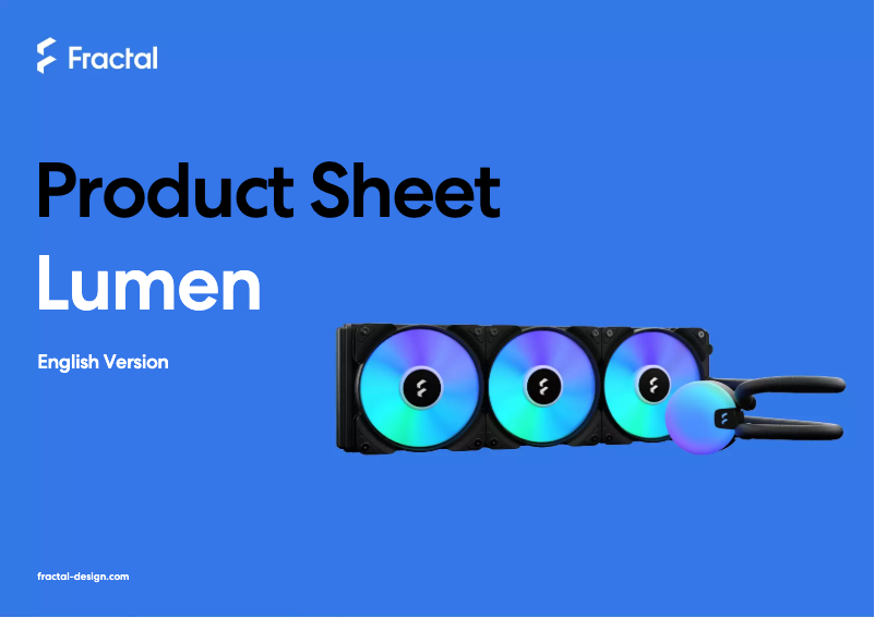 Image de la première page du manuel de l'appareil Lumen S24 V2