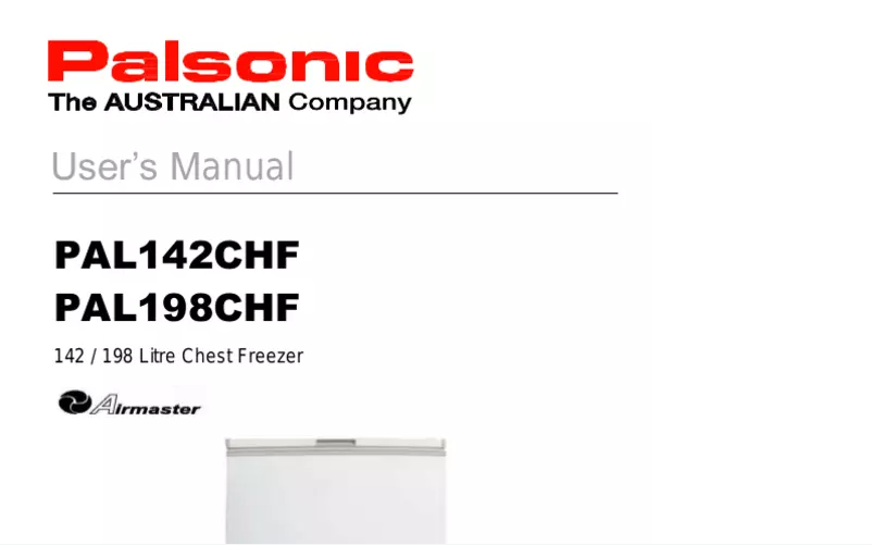 Página 1 del manual Manual de usuario Palsonic PAL142CHF