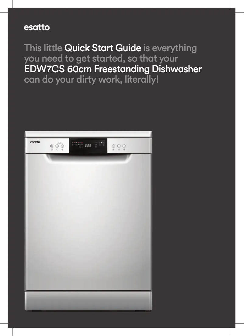 Page n°1 - Guide de démarrage rapide Esatto EDW7CS
