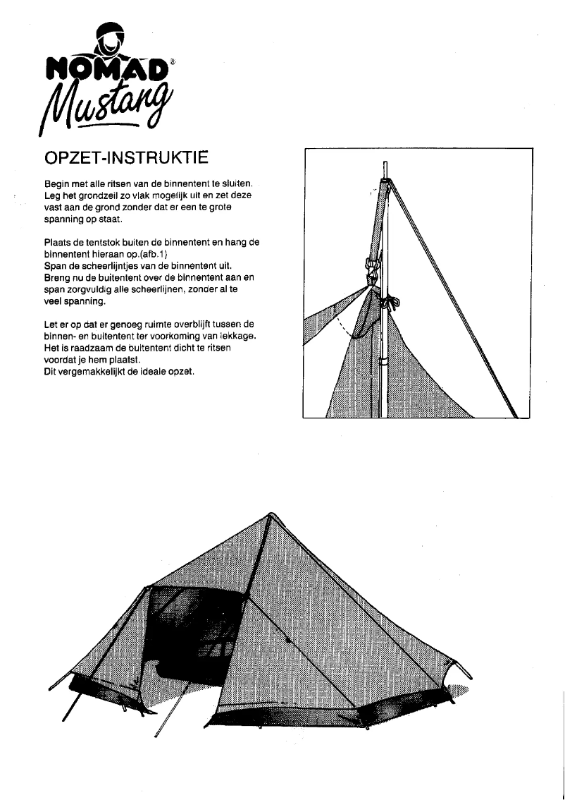 Image de la première page du manuel de l'appareil Mustang