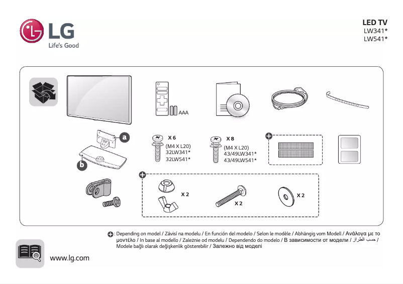 Página 1 del manual Manual de usuario LG 43LW341H