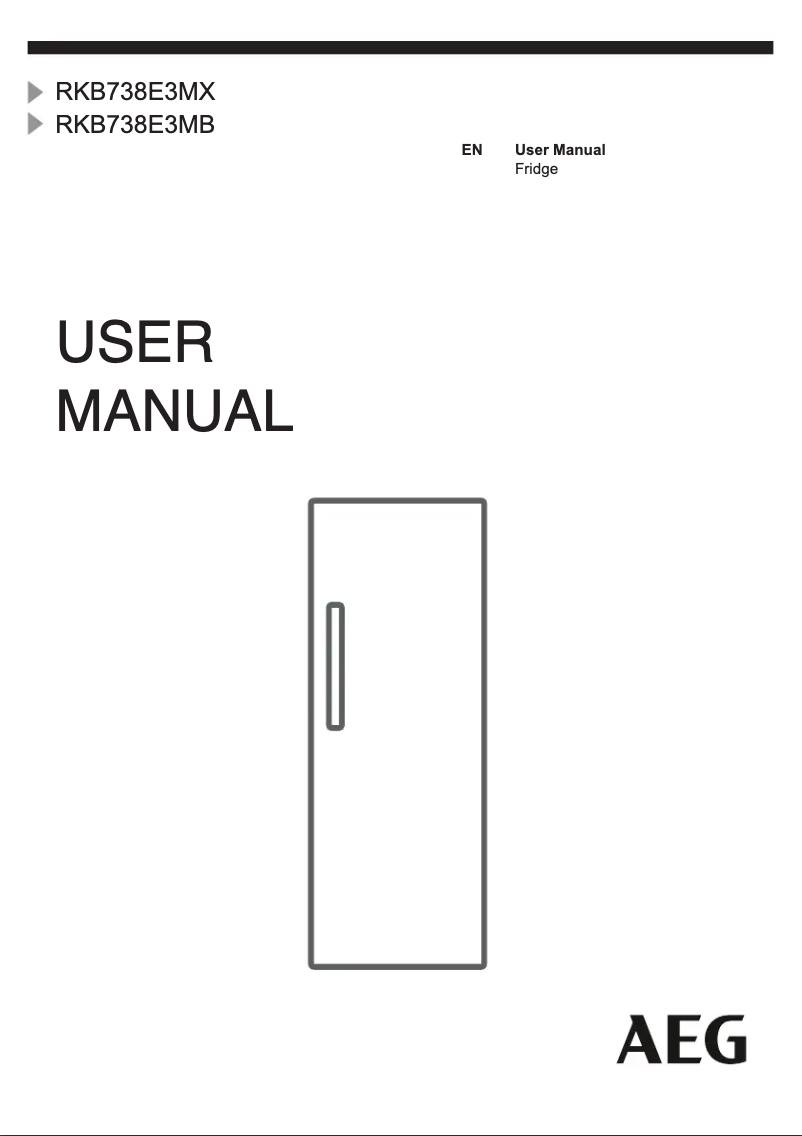 Page 1 de la notice Manuel utilisateur AEG RKB738E3MB
