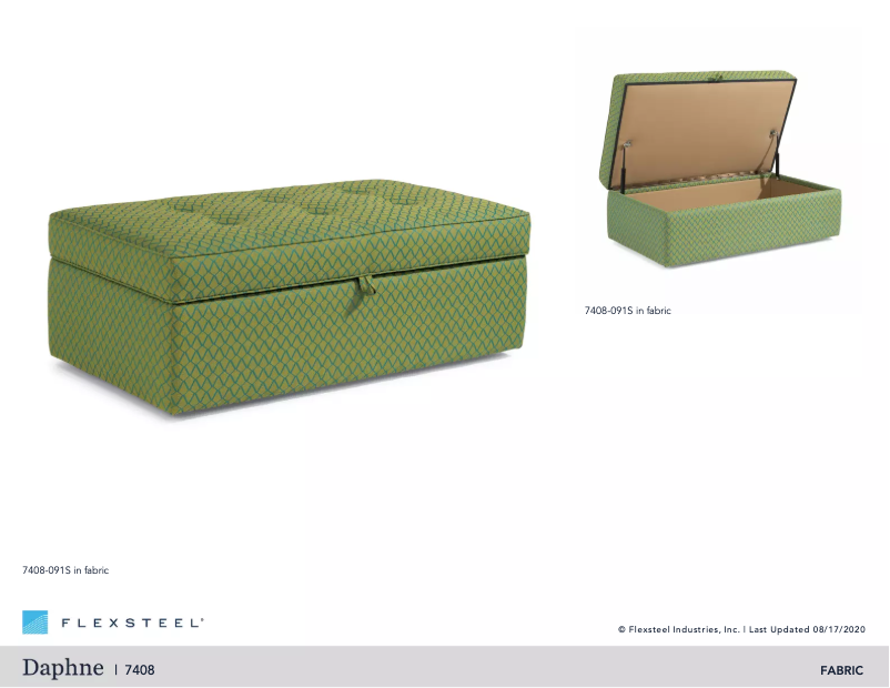 Page 1 de la notice Manuel utilisateur Flexsteel Daphne 7408-091S