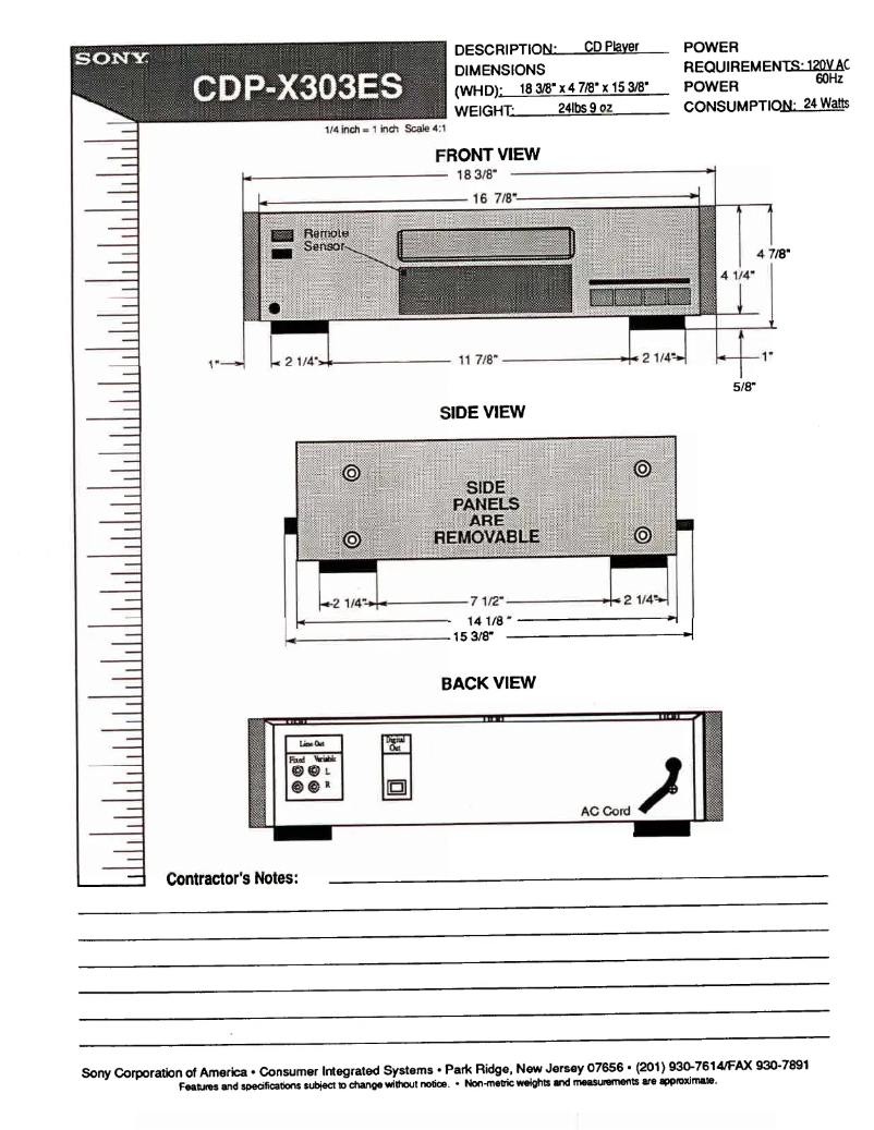 Image de la première page du manuel de l'appareil CDP-X303ES