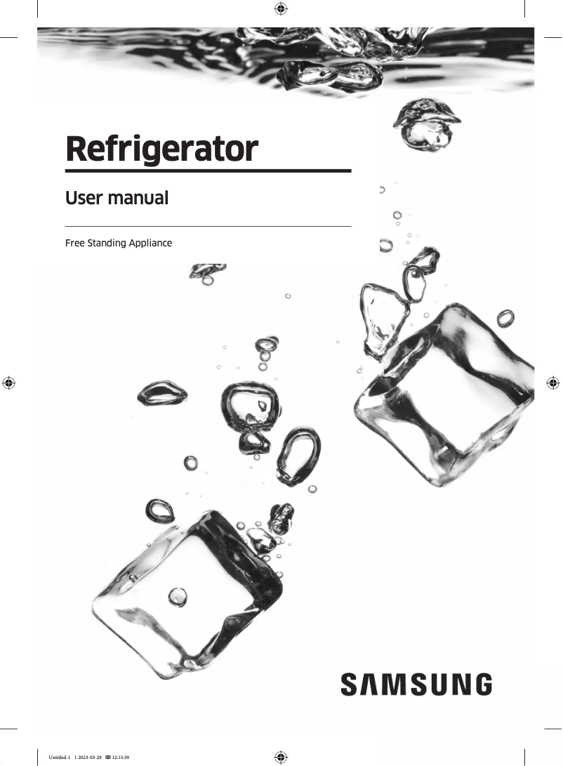 Page n°1 - Manuel utilisateur Samsung RT38CG6421S9