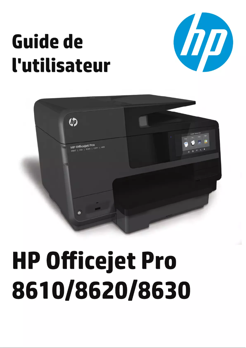 Image de la première page du manuel de l'appareil Officejet 8610 e