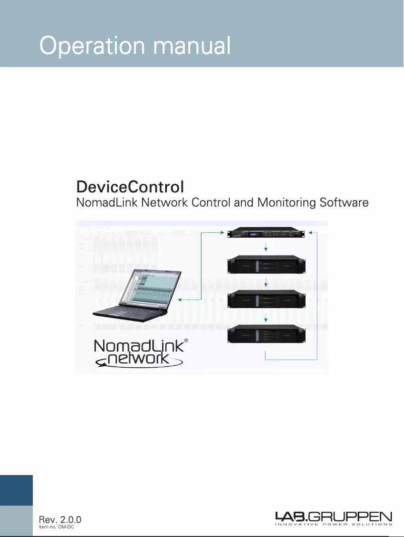 Página 1 del manual Manual de usuario Lab Gruppen NLB 60E