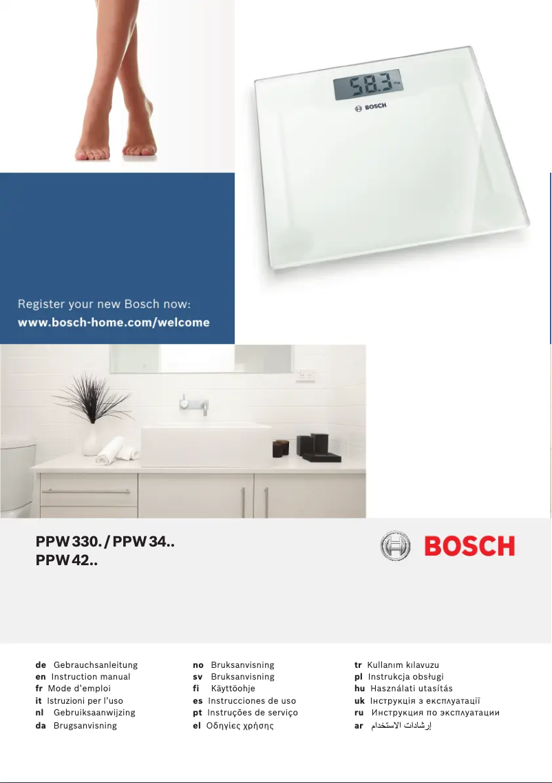 Página 1 del manual Manual de usuario Bosch PPW3301 AxxenceSlimLine