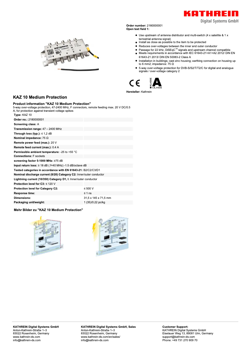 Image de la première page du manuel de l'appareil KAZ 10
