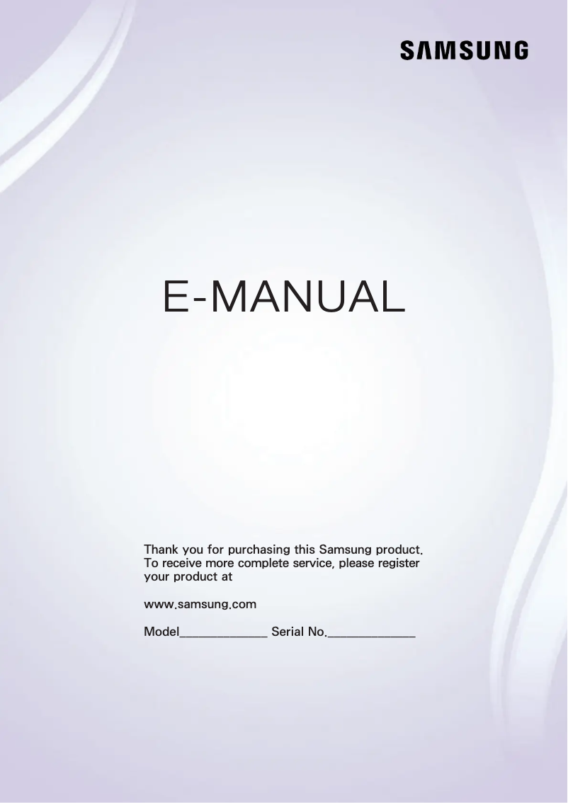 Page n°1 - Manuel utilisateur Samsung Series 4 UN32J4290AF