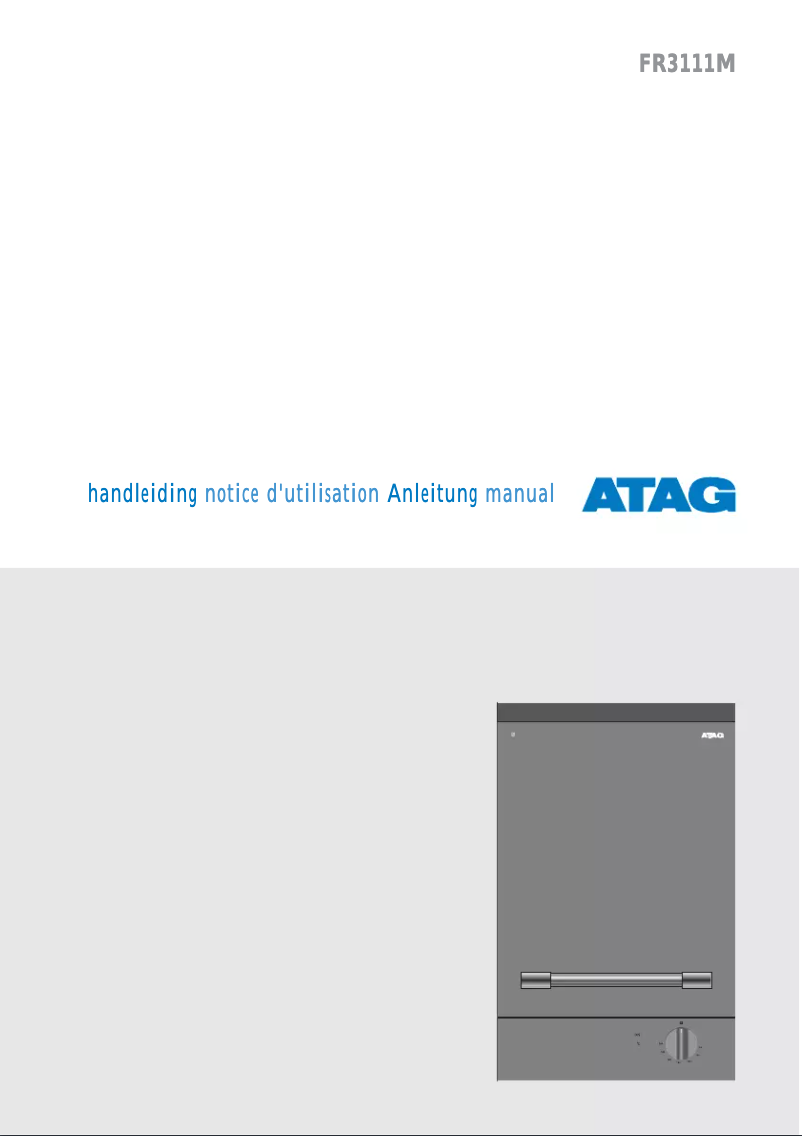 Page 1 de la notice Manuel utilisateur Atag FR3111M