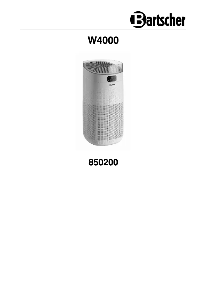 Imagen de la primera página del manual del dispositivo W4000