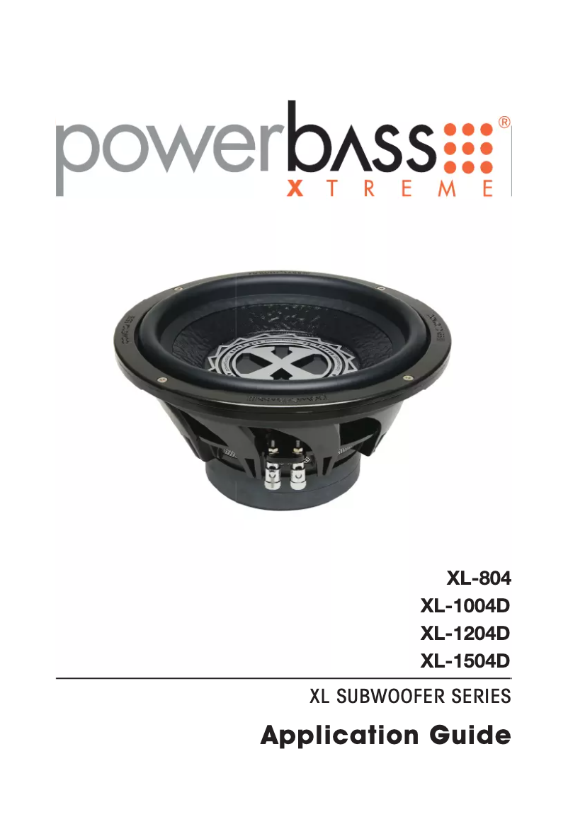 Page n°1 - Manuel utilisateur PowerBass XL-1504D