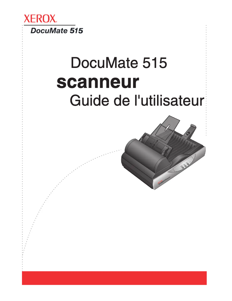 Image de la première page du manuel de l'appareil DocuMate 515