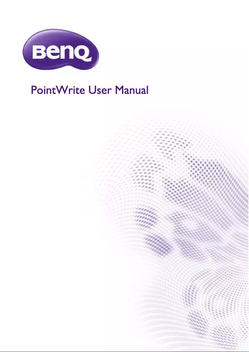 Page n°1 - Manuel utilisateur BenQ PontWrite