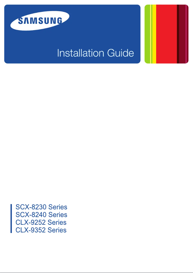 Page 1 de la notice Manuel utilisateur Samsung SCX-8240NA