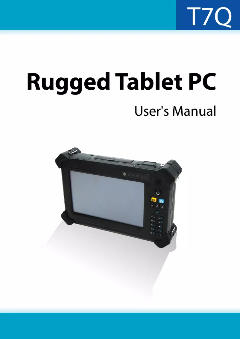 Page 1 of the manual User Manual Durabook T7Q Standard
