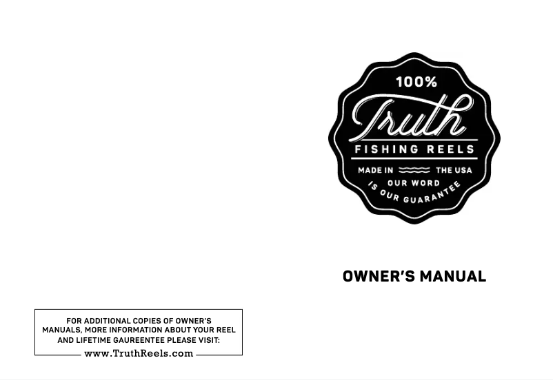 Page n°1 - Manuel utilisateur Truth SG