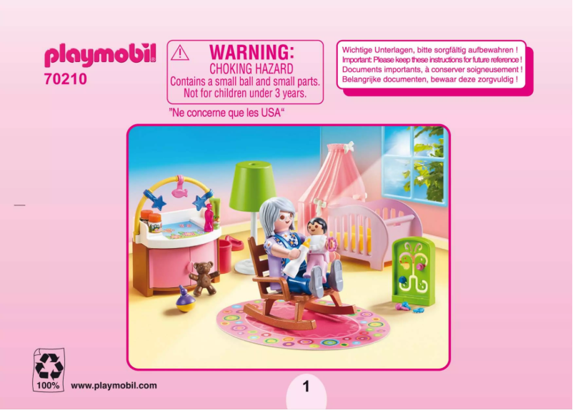 Page n°1 - Manuel utilisateur Playmobil 70210