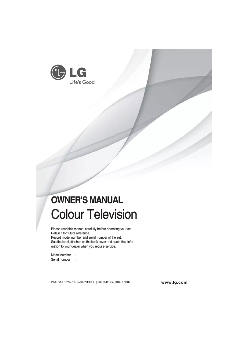 Image de la première page du manuel de l'appareil 15FC2RB