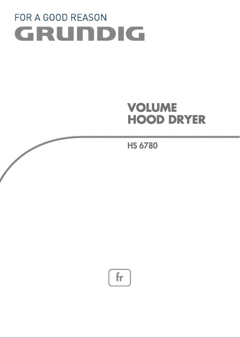 Page 1 de la notice Manuel utilisateur Grundig HS 6780