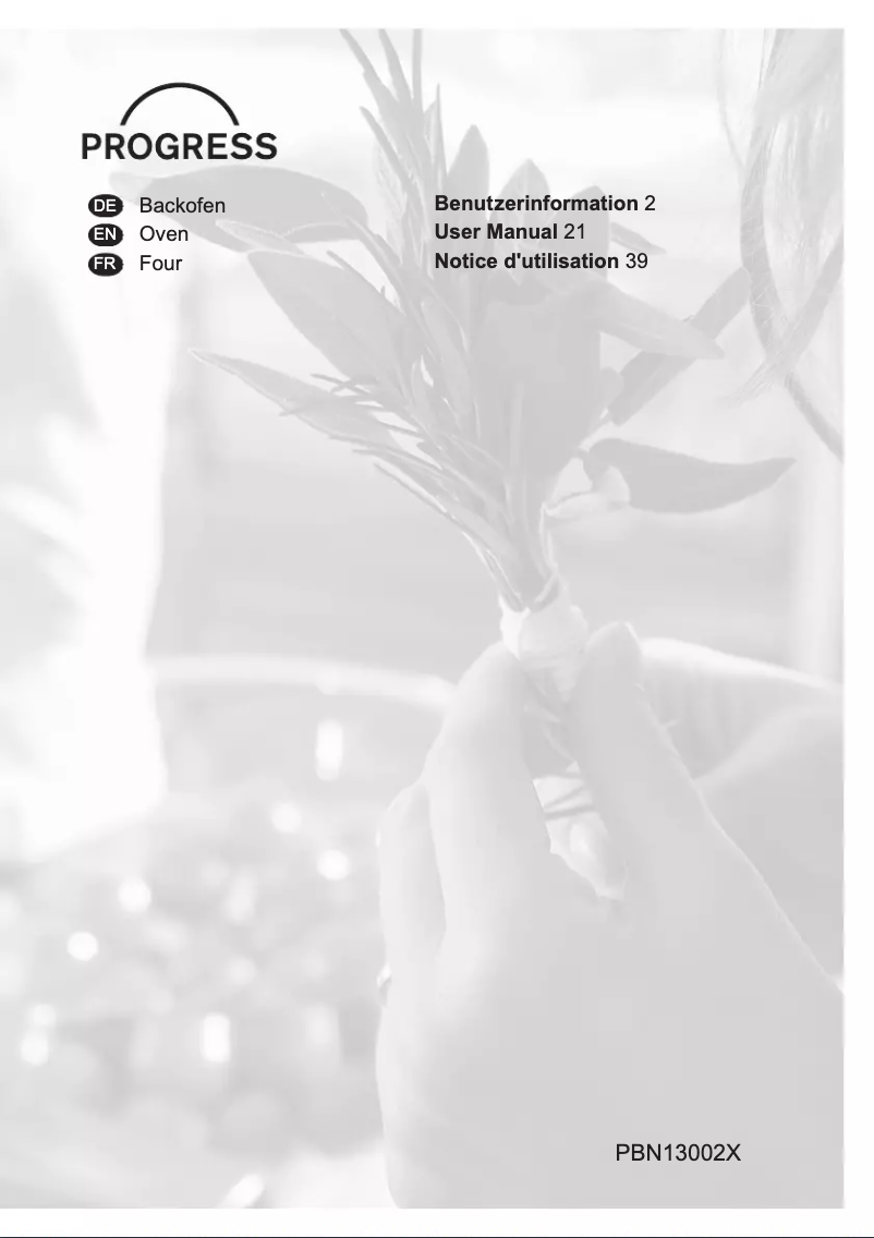 Image de la première page du manuel de l'appareil PBN13002X