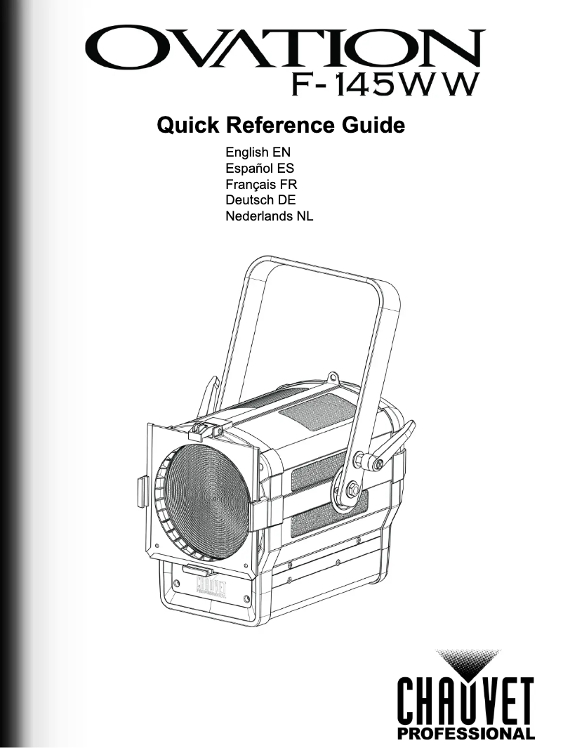 Page 1 de la notice Manuel utilisateur Chauvet Ovation F-145WW