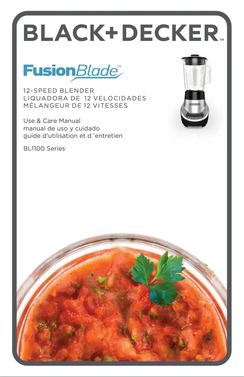 Page 1 de la notice Manuel utilisateur Black & Decker BL1100