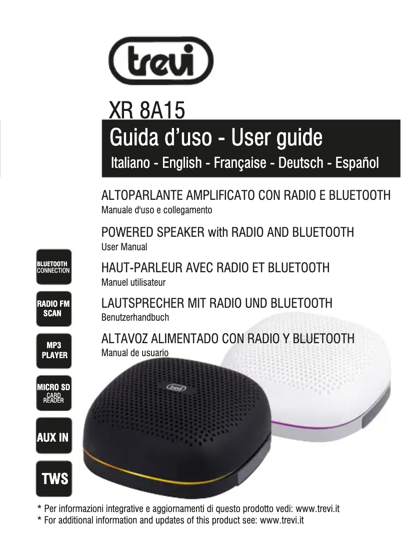 Página 1 del manual Manual de usuario Trevi XR 8A15