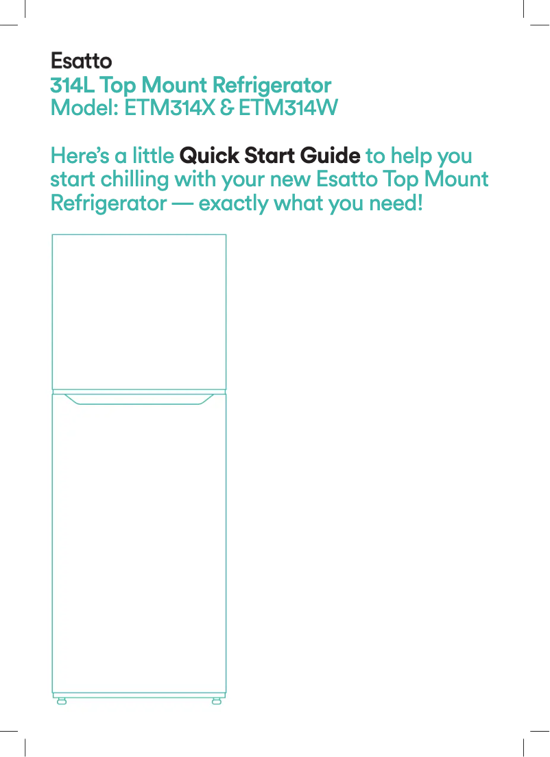Page n°1 - Guide de démarrage rapide Esatto ETM314W