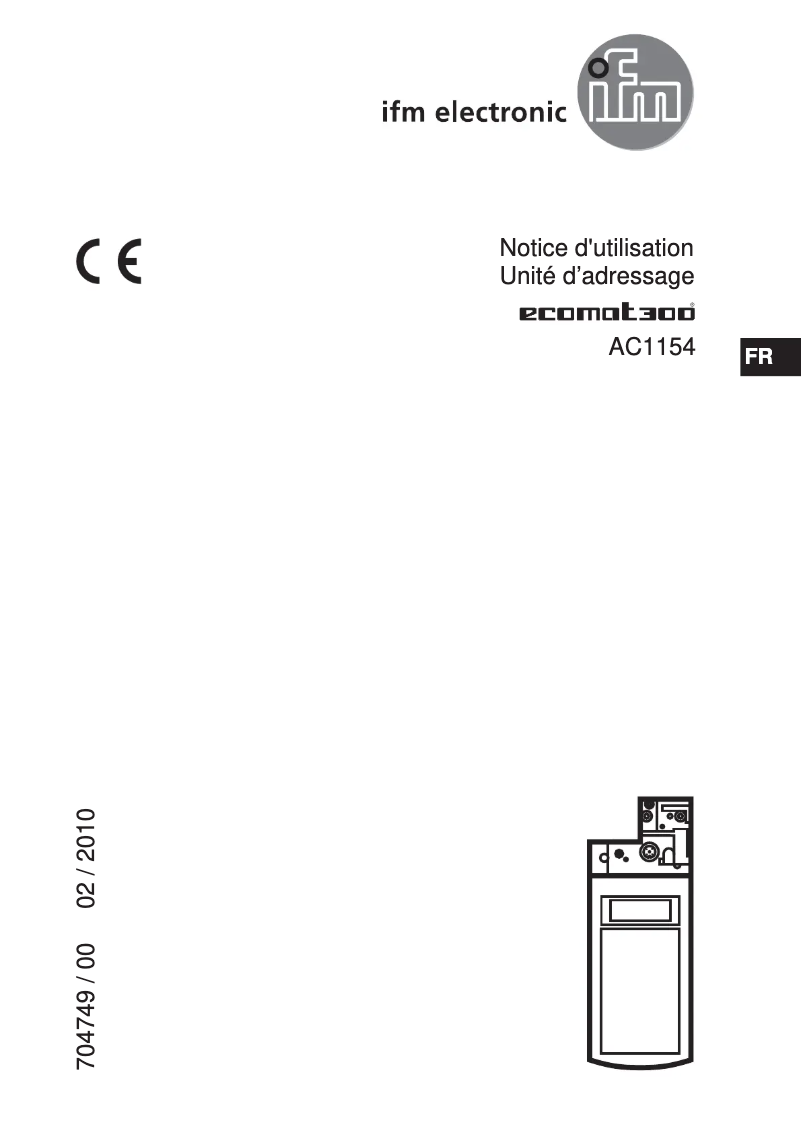 Page n°1 - Manuel utilisateur IFM AC1154