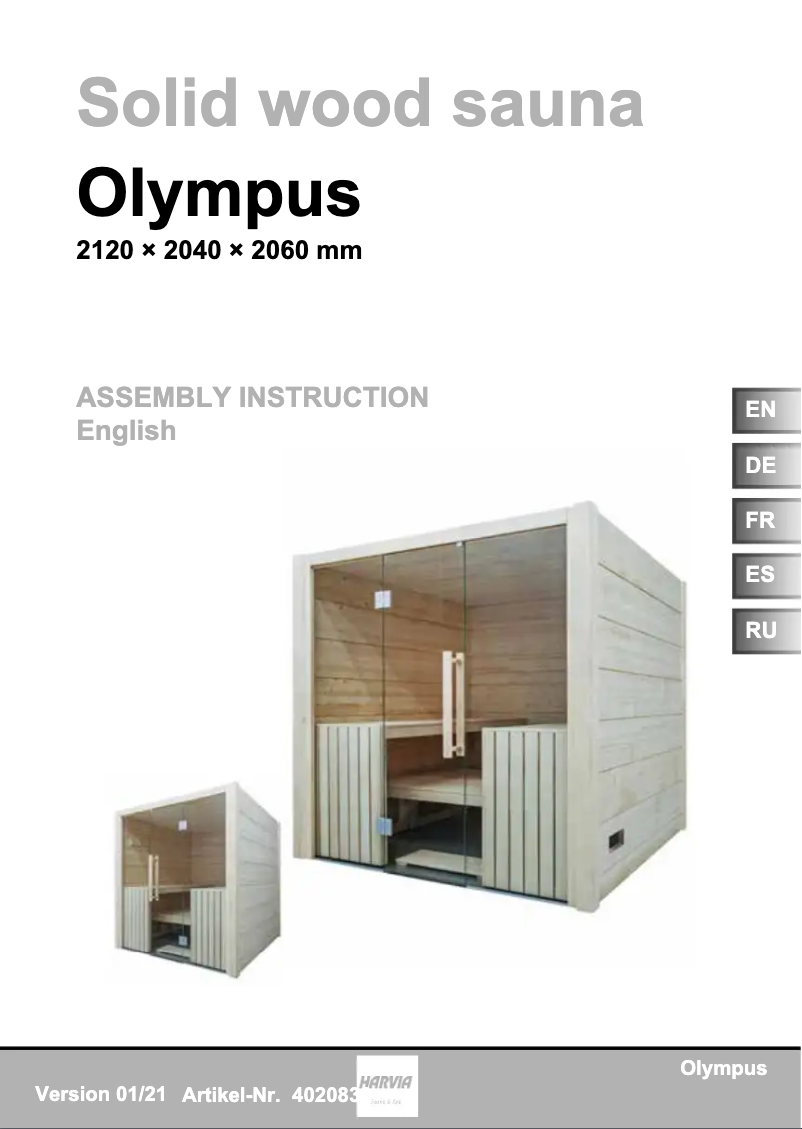 Image de la première page du manuel de l'appareil Olympus 4020830