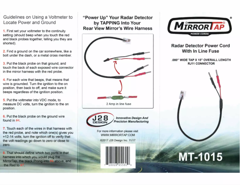 Page n°1 - Manuel utilisateur BlendMount MT-1015