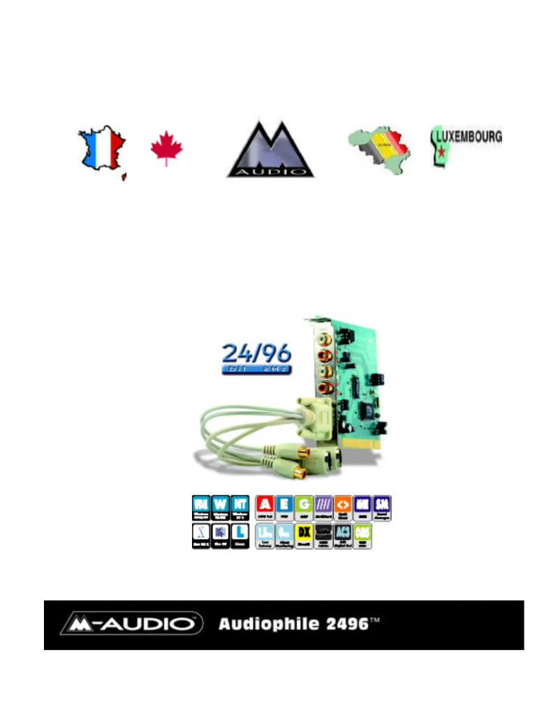 Image de la première page du manuel de l'appareil Delta Audiophile 2496