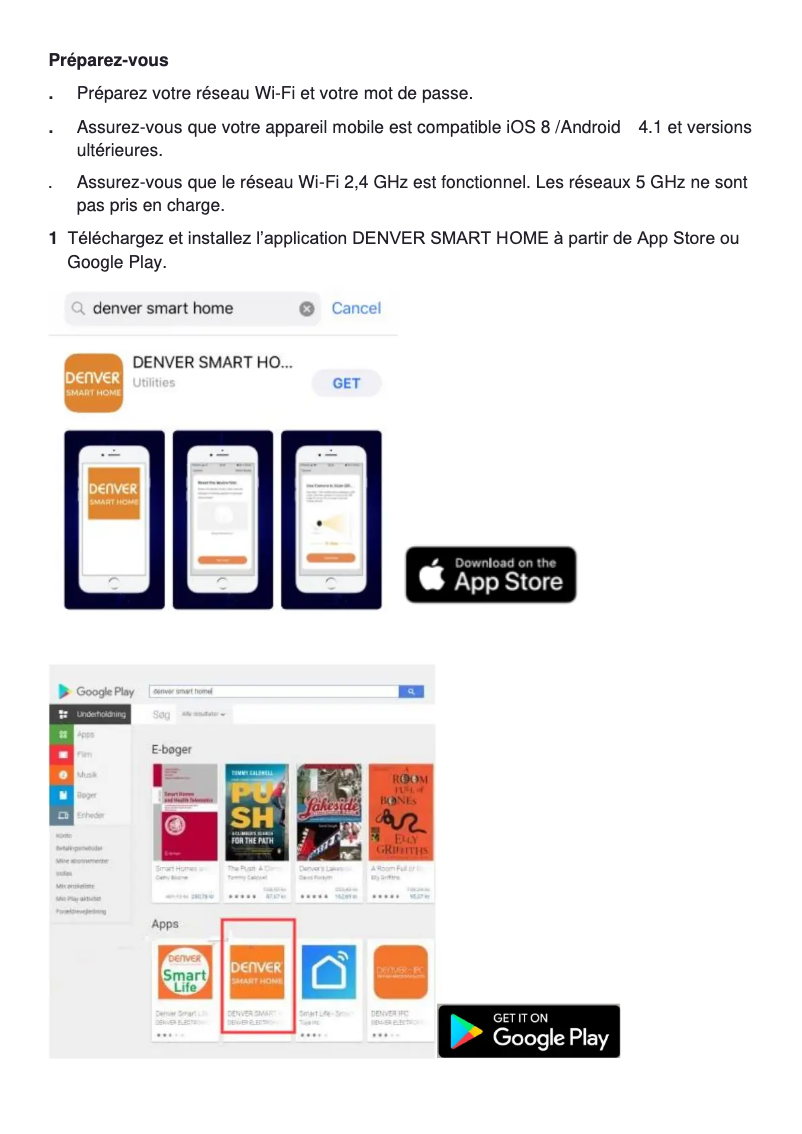 Page n°1 - Manuel utilisateur Denver IIC-215