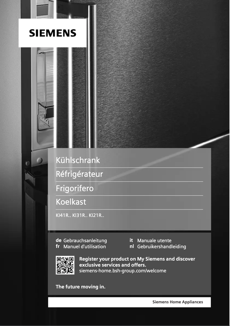 Page 1 de la notice Manuel utilisateur Siemens KI31R2FE0