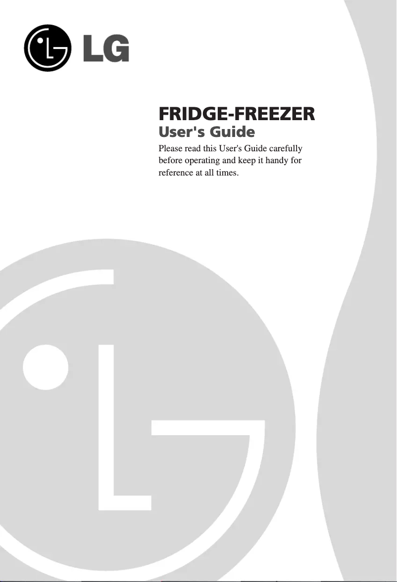 Page 1 de la notice Manuel utilisateur LG GR-N319LLW