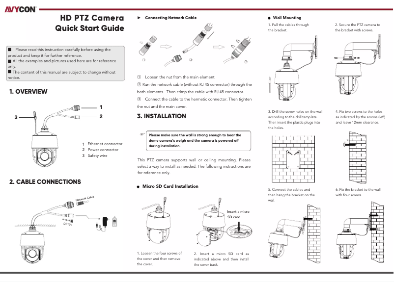 Page 1 de la notice Manuel utilisateur Avycon AVC-PHN21X20L