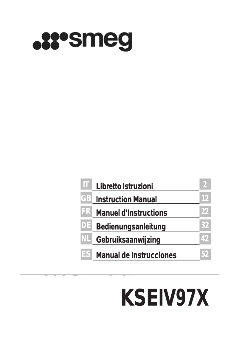 Page n°1 - Manuel utilisateur Smeg KSEIV97X