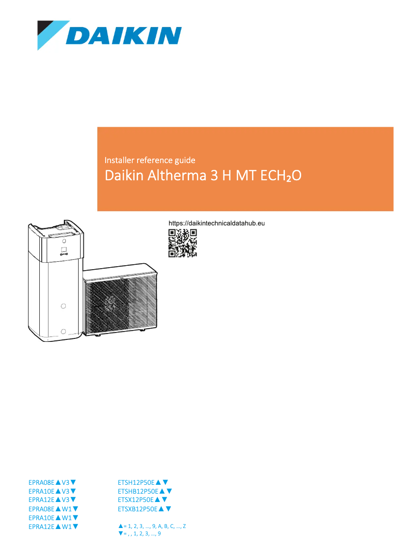 Página 1 del manual Manual de usuario Daikin EPRA08EAV3