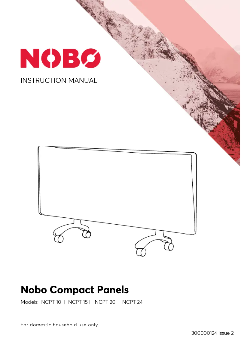 Page n°1 - Manuel utilisateur Nobo Compact Panel NCPT20-FS40